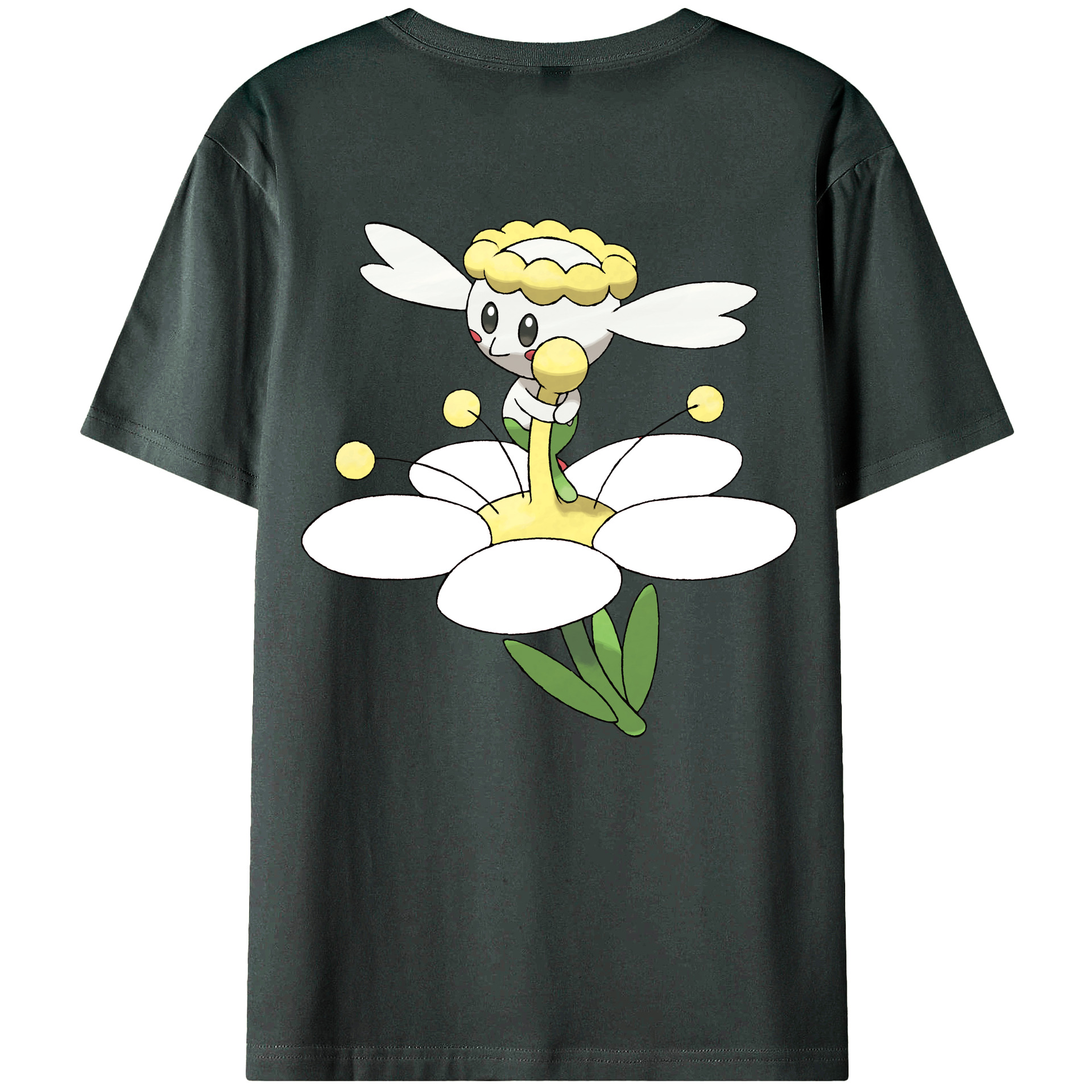 （画像用） ポケットモンスター Pokémon 綿100％ メンズ半袖Tシャツ（バックプリント） 通気性